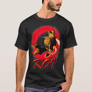 Japanese Butterfly Koi Oriental Fish Hob T-Shirt