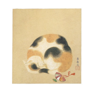 Japanese Calico cat, Hanabusa Itchō Notepad