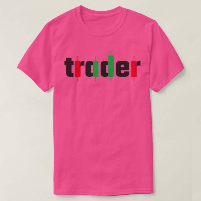 Japanese Candlesticks Trader Type T-Shirt (Design Front)