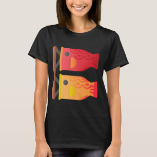 Japanese Carp Koi Kanji Koinobori Flag 3 T-Shirt