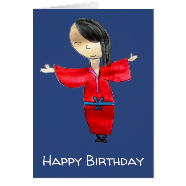 Japanese cartoon doll kids birthday cute art (Front)