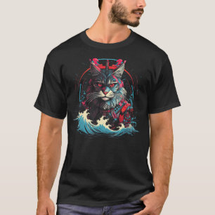 Japanese Cat Cyberpunk Cats T-Shirt
