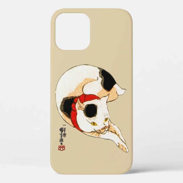 Japanese Cat, Kuniyoshi (Colour Chengeable ) Case-Mate iPhone Case (Back)