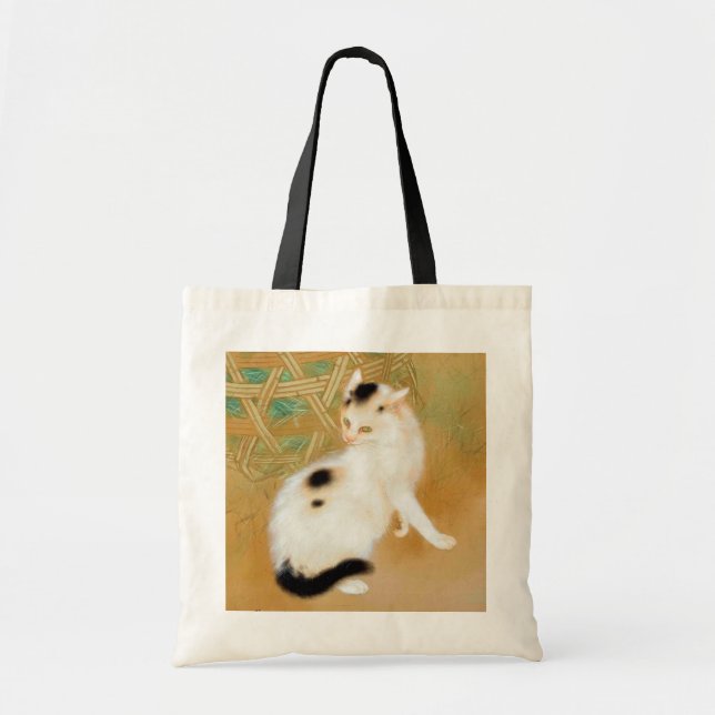 Japanese Cat, Takeuchi Seihō, Japanese Art Tote Bag (Front)