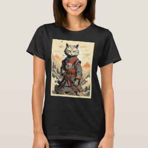 Japanese Cat Warrior T-Shirt