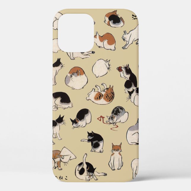 Japanese Cats (Colour Chengeable ) Case-Mate iPhone Case (Back)