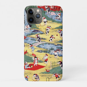 Japanese Cats Country, Utagawa Kunitoshi iPhone 11 Pro Case