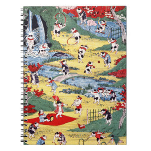 Japanese Cats Country, Utagawa Kunitoshi Notebook
