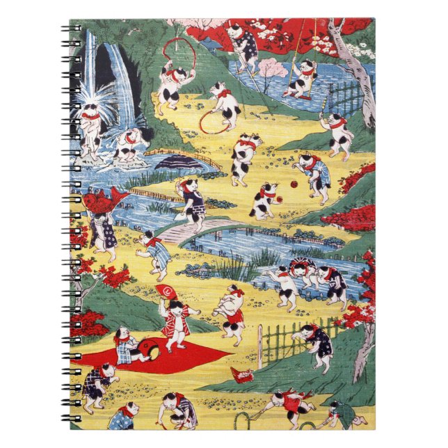 Japanese Cats Country, Utagawa Kunitoshi Notebook (Front)