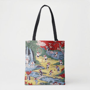 Japanese Cats Country, Utagawa Kunitoshi Tote Bag