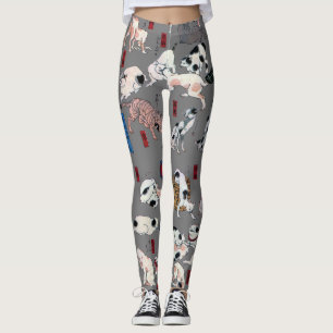 Japanese Cats, Kuniyoshi, Ukiyo-e Leggings