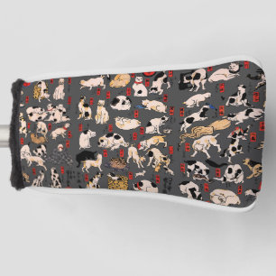 japanese cats Ukiyo-e Funny kitty Golf Head Cover