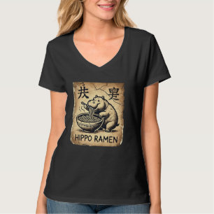 Japanese Cave Art Noodles Lover Wildlife Cute Hipp T-Shirt