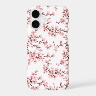 Japanese Cherry Blossom Blush Pink Blue