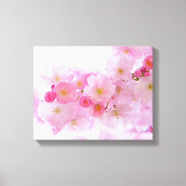 Japanese Cherry Blossom Canvas Print (Front)