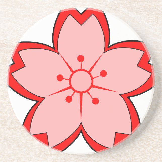 Japanese Cherry Blossom Coaster (Front)