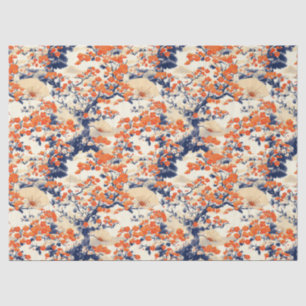Japanese Cherry Blossom Fan Pattern (2) Tissue Paper
