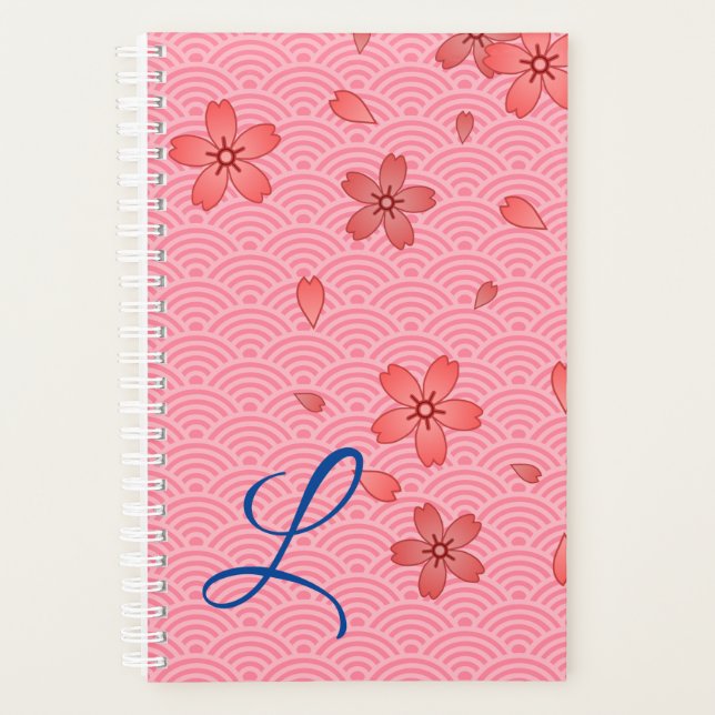 Japanese Cherry Blossom Floral Planner (Front)