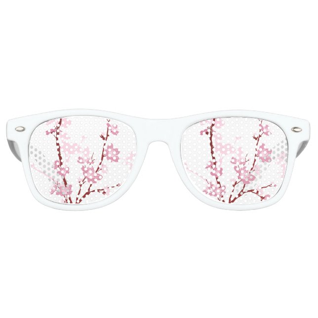Japanese cherry blossom, gentle pink flower,girly, retro sunglasses (Front)
