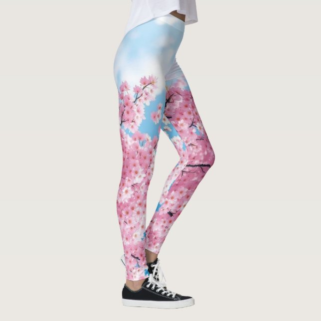 Japanese cherry blossom Leggings (Right)