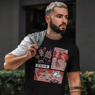 Japanese Cherry Blossom Picnic T-Shirt