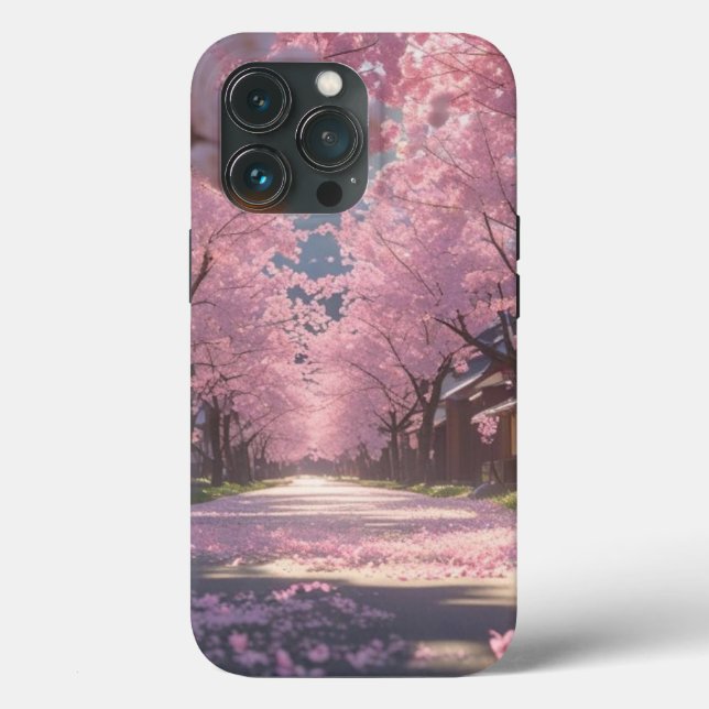 Japanese Cherry Blossom Sakura Phone Case - Day (Back)