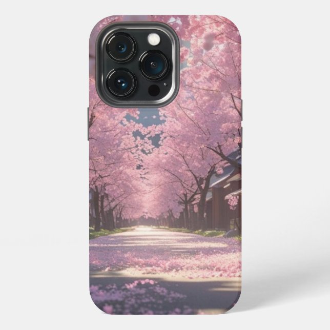 Japanese Cherry Blossom Sakura Phone Case - Day (Back)