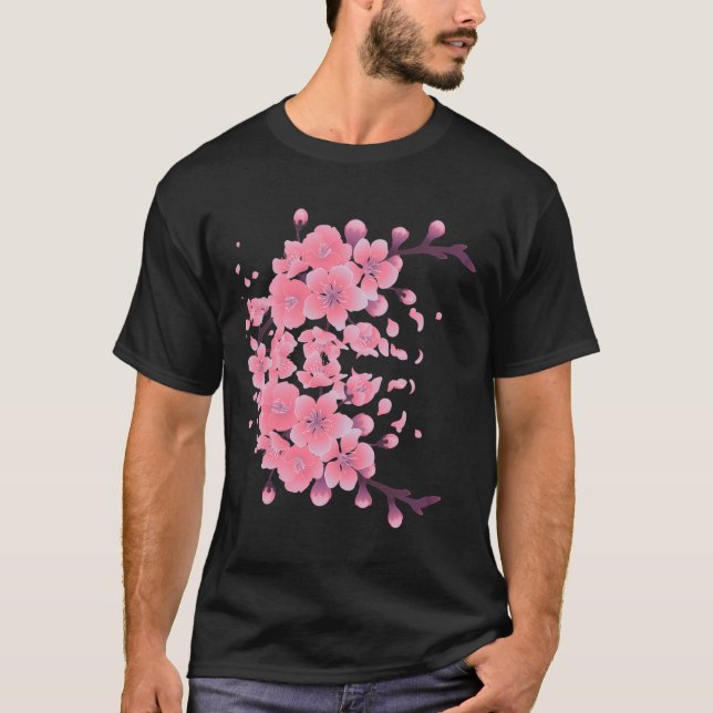 Japanese Cherry Blossom Sakura Trending T-Shirt (Front)
