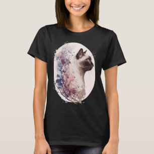 Japanese Cherry Blossom Siamese Cat Breed Sakura F T-Shirt