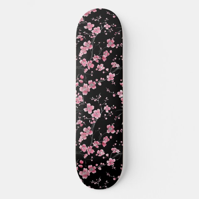 Japanese Cherry Blossom Skateboard (Front)
