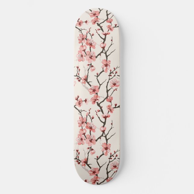 Japanese Cherry Blossom Skateboard (Front)
