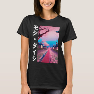 Japanese Cherry blossom Streetwear Aesthetic Vapou T-Shirt