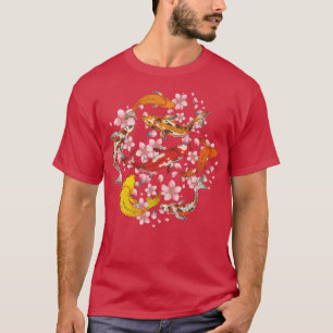 Japanese Cherry Blossom Taisho Sanke Koi Sakura Ko T-Shirt