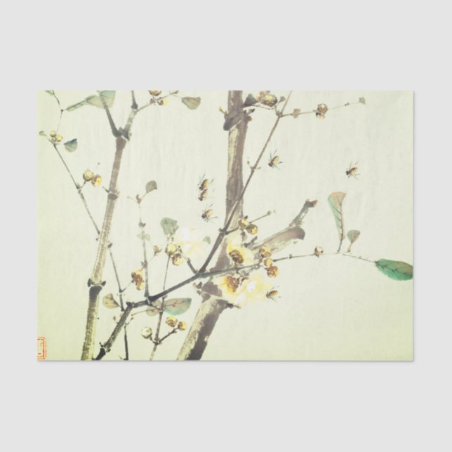JAPANESE CHERRY BLOSSOM Tissue Paper (Front)