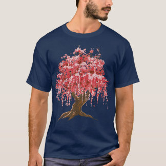 Japanese Cherry Blossom Tree Sakura Nature Graphic T-Shirt
