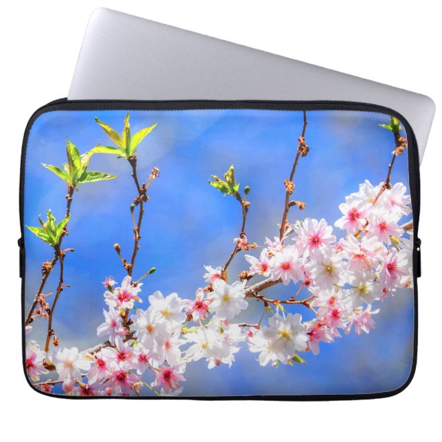 Japanese Cherry Blossoms 17  Laptop Sleeve (Front)