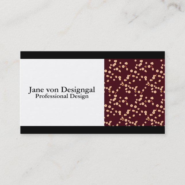 Japanese Cherry Blossoms Business Card (Front)