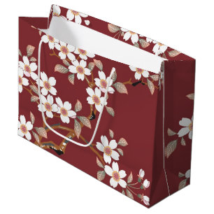Japanese Cherry Blossoms Large Gift Bag