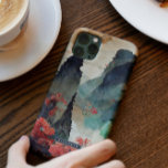 Japanese Cherry Blossoms Mountain Forest Monogram<br><div class="desc">Gorgeous hand painted mountains and cherry blossoms with your name or monogram. Phone cases provide an opportunity to let your personality shine. Your phone case can be selected to show off your great fashion sense, let people know about a beloved hobby or interest, or maintain a sleek and professional look...</div>