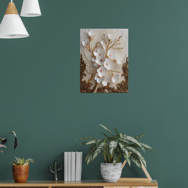 Japanese Cherry Blossoms Poster (Living Room 1)
