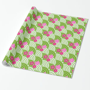 Japanese Cherry Blossoms Wrapping Paper