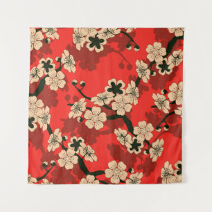 Japanese Cherry Branch: Stylish Tapestry
