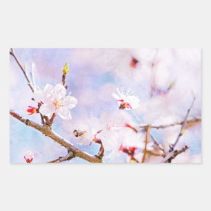 Japanese Cherry - Sakura In Bloom Rectangular Sticker