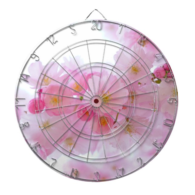 Japanese Cherry Tree Blossom Dartboard (Front)