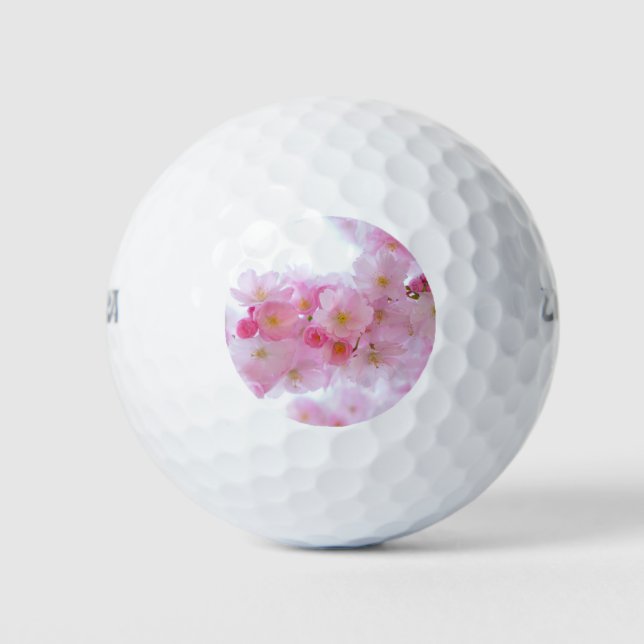 Japanese Cherry Tree Blossom Golf Balls (Front)