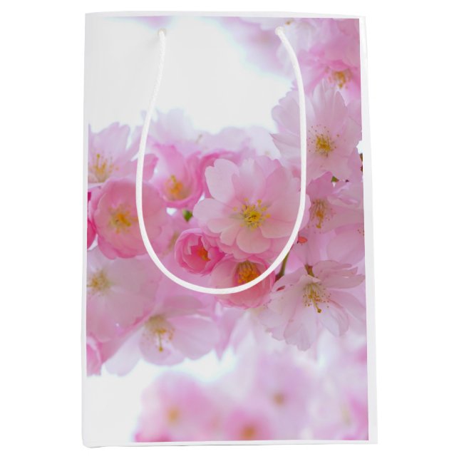Japanese Cherry Tree Blossom Medium Gift Bag (Front)