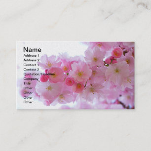 Japanese Cherry Tree Flower Business Card