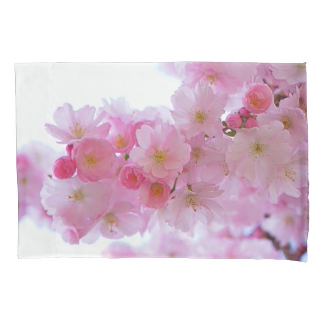Japanese Cherry Tree Flower Pillowcase (Front)