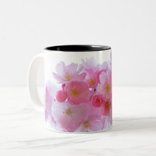 Japanese Cherry Tree Flower Two-Tone Coffee Mug