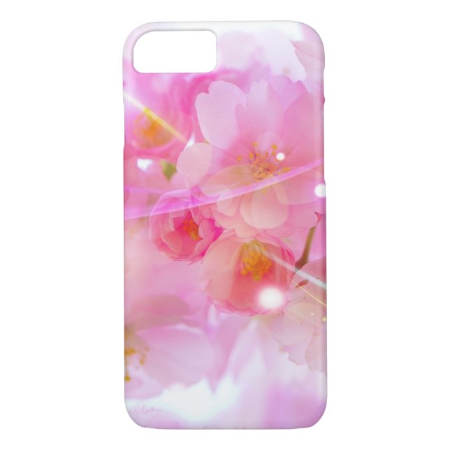 Japanese Cherry Tree with Pastel Pink Blossoms Case-Mate iPhone Case (Back)